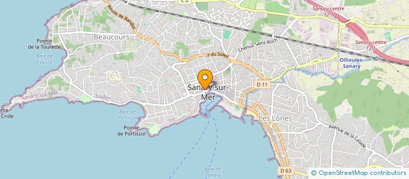 localisation de l'entreprise KOP FOOT à SANARY-SUR-MER
