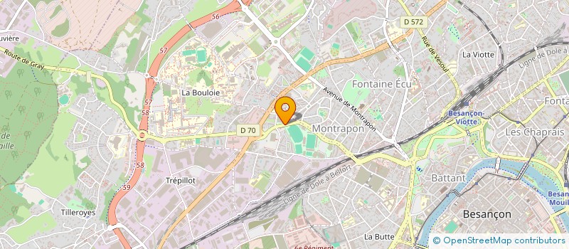 localisation de l'entreprise KOP VESONTIO  BESANCON