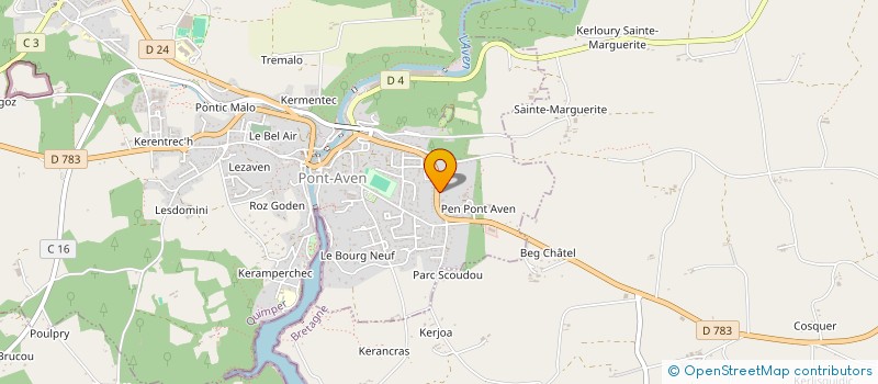 localisation de l'entreprise KOPERNIC29  PONT-AVEN