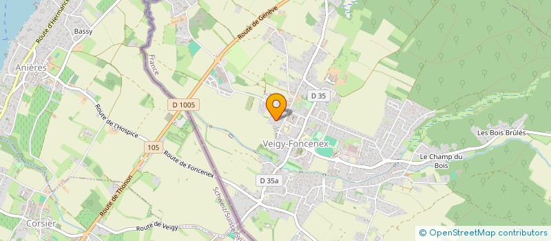 localisation de l'entreprise KOR CIMES  VEIGY-FONCENEX