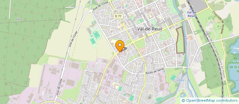 localisation de l'entreprise KOR DISTRIBUTION  VAL-DE-REUIL