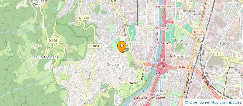 localisation de l'entreprise KOR LABS à SEYSSINS