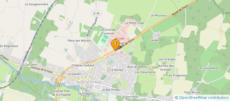 localisation de l'entreprise KORADIS  AZAY-LE-RIDEAU