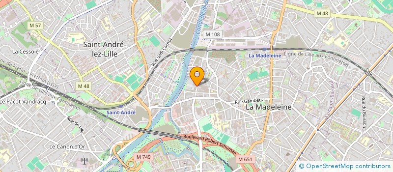 localisation de l'entreprise KORAFRAN à LA MADELEINE