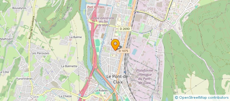 localisation de l'entreprise KORBACK PRODUCTION  LE PONT-DE-CLAIX