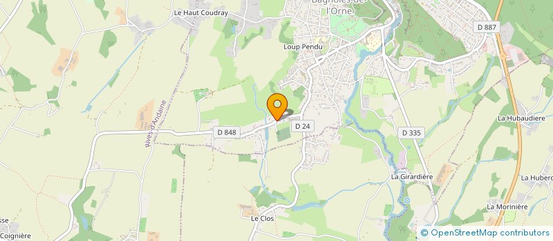 localisation de l'entreprise KORBANA à BAGNOLES-DE-L'ORNE-NORMANDIE