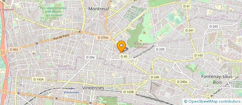 localisation de l'entreprise KORCARZ & FILS à MONTREUIL