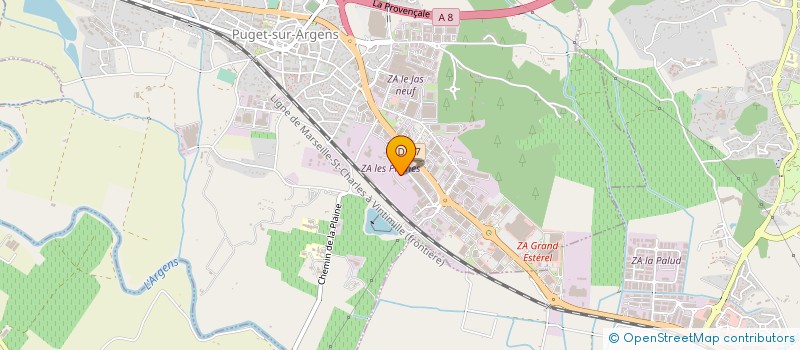 localisation de l'entreprise KORDA à PUGET-SUR-ARGENS