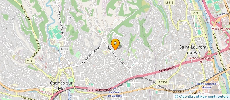 localisation de l'entreprise KORE à CAGNES-SUR-MER