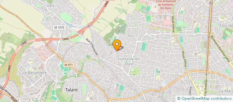 localisation de l'entreprise KORE LA NUIT  FONTAINE-LES-DIJON