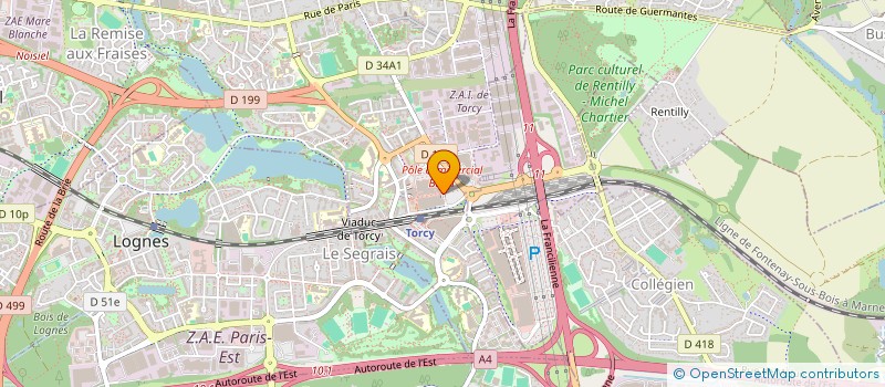 localisation de l'entreprise KOREANA à TORCY