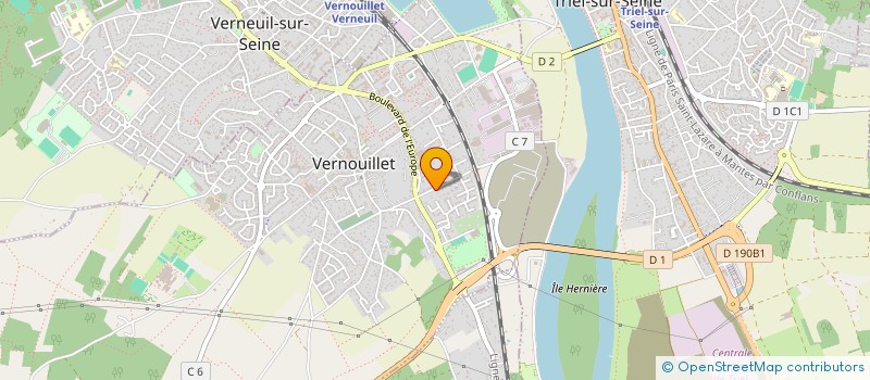 localisation de l'entreprise KOREGRAFIK - ECOLE D'ART CHOREGRAPHIQUE à VERNOUILLET