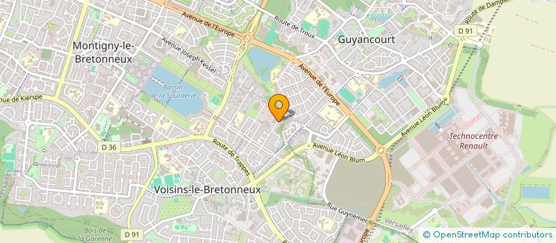 localisation de l'entreprise KORELIZ à VOISINS-LE-BRETONNEUX