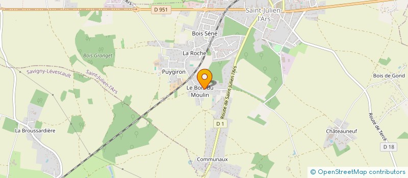 localisation de l'entreprise KORFA  SAINT-JULIEN-L'ARS