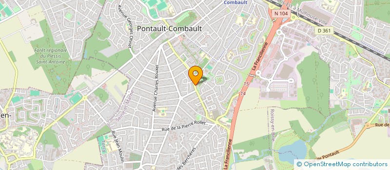localisation de l'entreprise KORIAN LES ROSES à PONTAULT-COMBAULT
