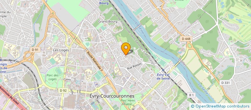 localisation de l'entreprise KORINE BEAUTE à EVRY-COURCOURONNES