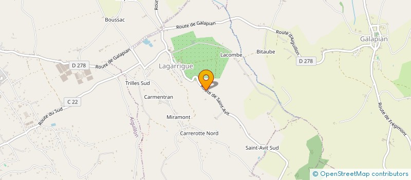 localisation de l'entreprise KORINNA  LAGARRIGUE