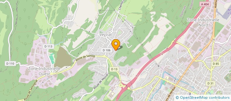 localisation de l'entreprise KORKEUS à OYONNAX