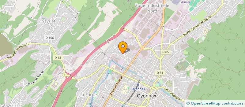 localisation de l'entreprise KORKMAZ à OYONNAX