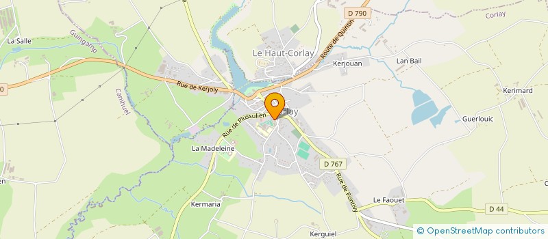 localisation de l'entreprise KORLAYDIS à CORLAY