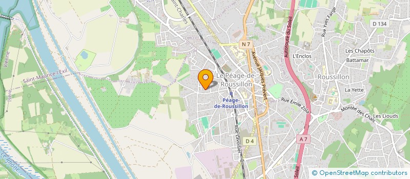 localisation de l'entreprise KORLU FRERES FACADES  LE PEAGE-DE-ROUSSILLON