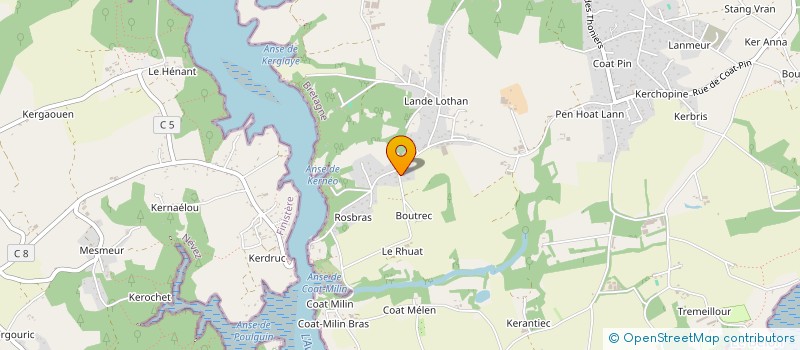 localisation de l'entreprise KORN TOULL  RIEC-SUR-BELON