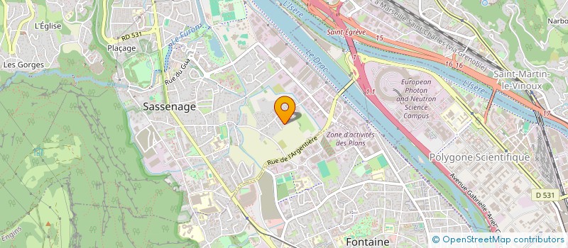 localisation de l'entreprise KORNATI  SASSENAGE