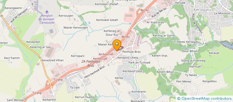 localisation de l'entreprise KORNOG COUVERTURE  PLOMELIN