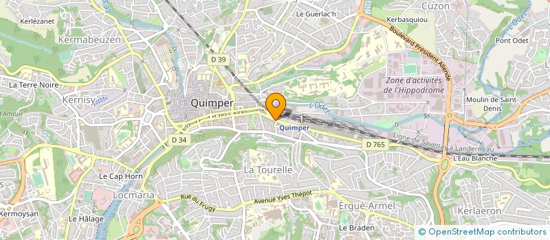 localisation de l'entreprise KORNOG INTERIM à QUIMPER