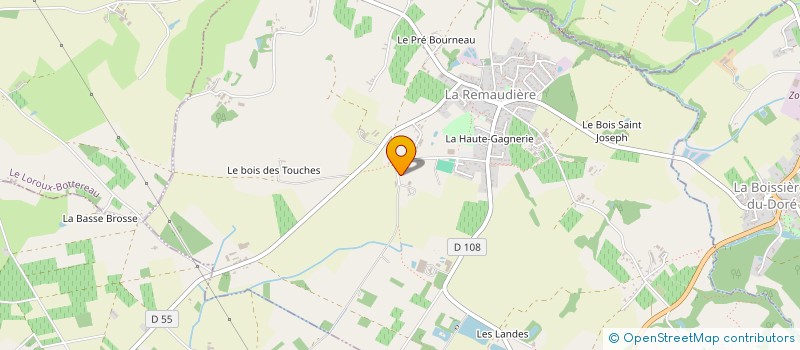 localisation de l'entreprise KORO à LA REMAUDIERE