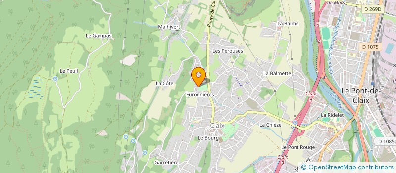 localisation de l'entreprise KOROS  CLAIX