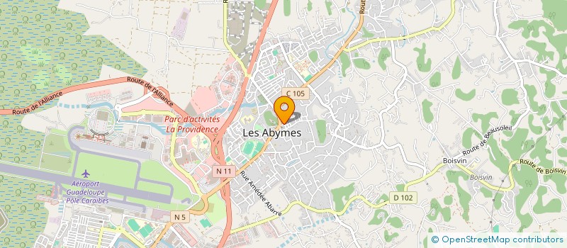 localisation de l'entreprise KOROSL  LES ABYMES