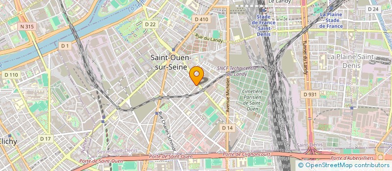 localisation de l'entreprise KOROSOL à SAINT-OUEN-SUR-SEINE