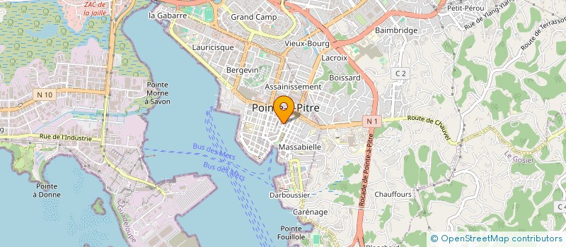 localisation de l'entreprise KOROSSOL à POINTE A PITRE