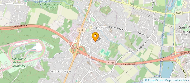 localisation de l'entreprise KORPS IMMO à LINAS