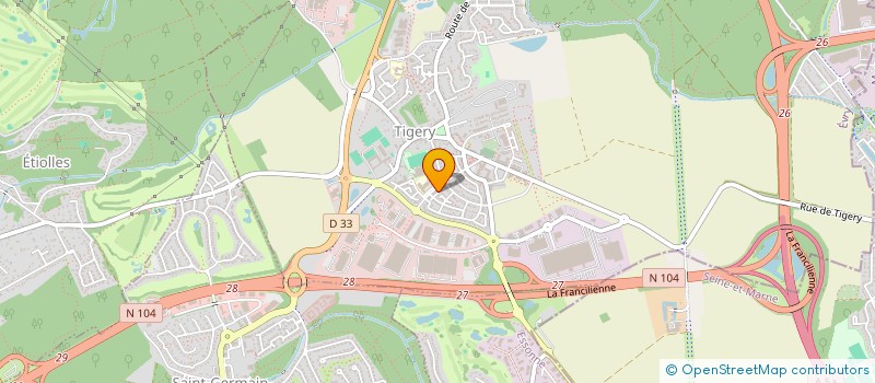 localisation de l'entreprise KORRAS  TIGERY