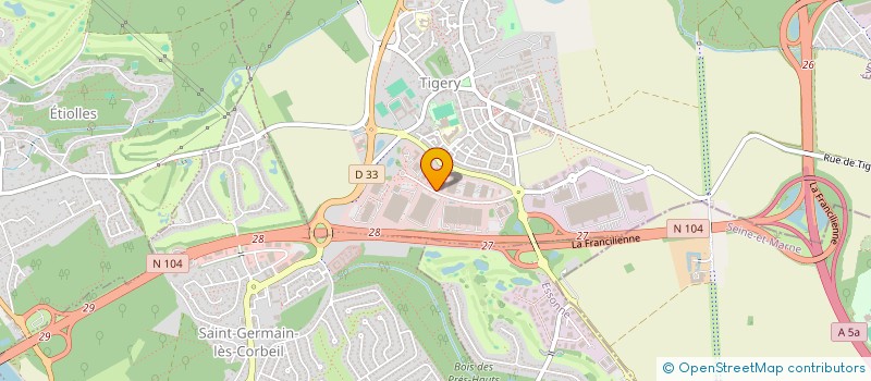 localisation de l'entreprise KORRAS - VITRAFIX  TIGERY