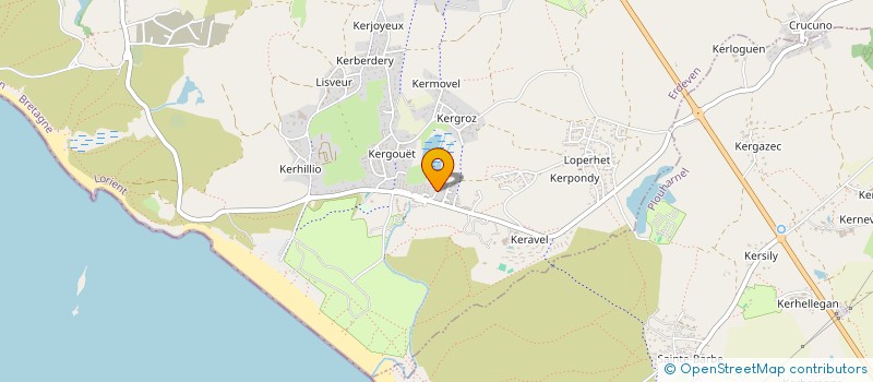 localisation de l'entreprise KORRELIS  ERDEVEN