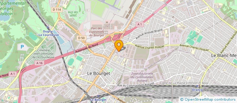 localisation de l'entreprise KORRIBAN FILMS à LE BLANC-MESNIL