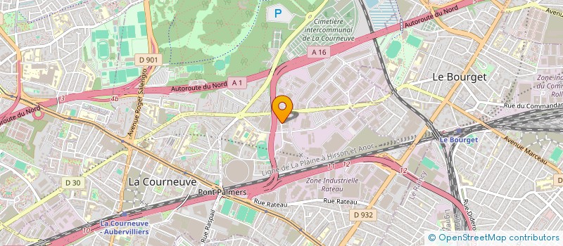 localisation de l'entreprise KORRIGAN à LA COURNEUVE
