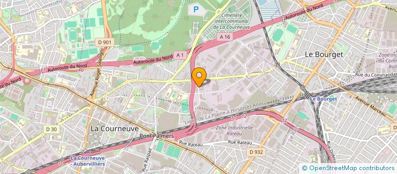 localisation de l'entreprise KORRIGAN SERVICES à LA COURNEUVE
