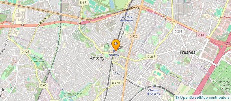 localisation de l'entreprise KORRIGANS à ANTONY