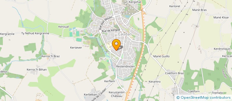 localisation de l'entreprise KORSER FILMS  CAUDAN