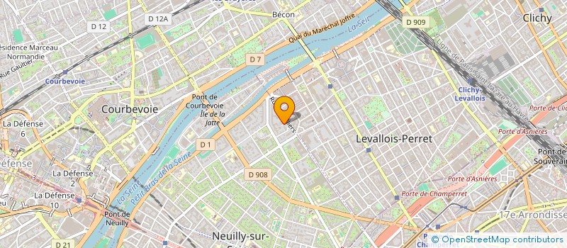 localisation de l'entreprise KORTINVEST à NEUILLY-SUR-SEINE