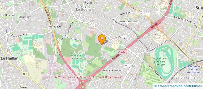 localisation de l'entreprise KORUS IMPRIMERIE à EYSINES
