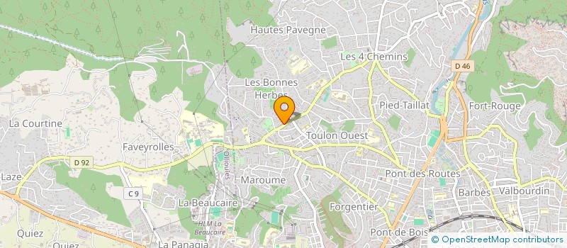 localisation de l'entreprise KORYNE M  TOULON