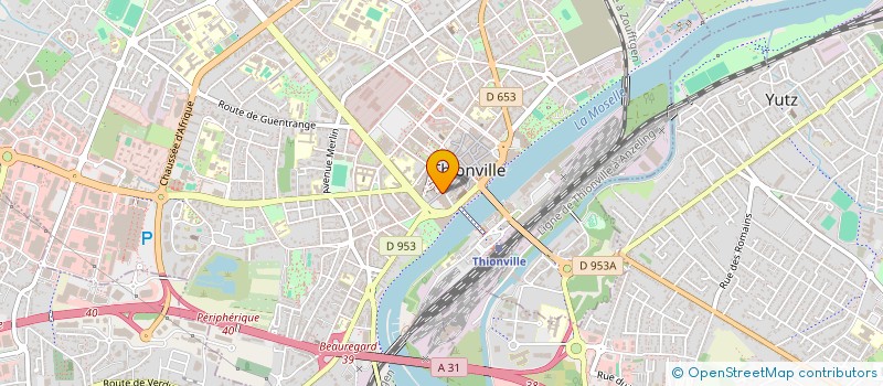 localisation de l'entreprise KORZEC PAUL  THIONVILLE