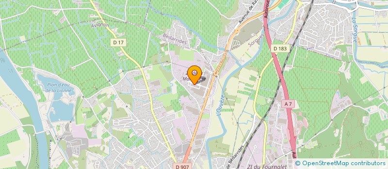 localisation de l'entreprise KOS LE PANISSET  SORGUES