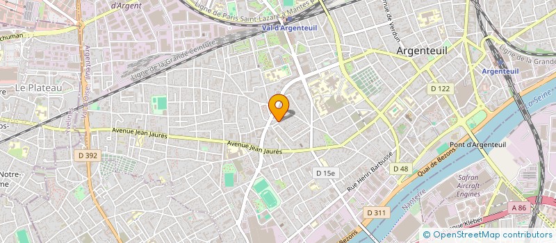 localisation de l'entreprise KOSE  ARGENTEUIL