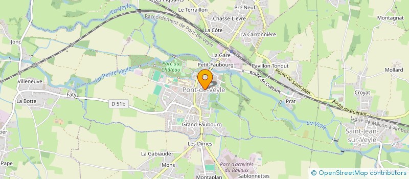 localisation de l'entreprise KOSI  PONT-DE-VEYLE